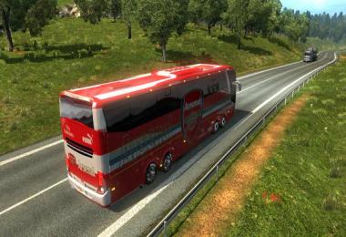 Bus Marcopolo G7 1600LD Arsenal FC Skin v1.26