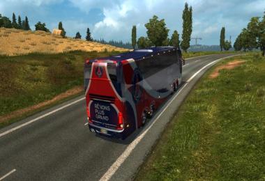 Bus Marcopolo G7 1600LD Paris Saint-Germain Skin v1.26