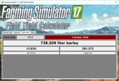 Field Yield Calculator v1.0