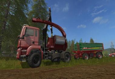 MAN TGS 18.480 with Jenz HEM583 Woodcrusher v1.0