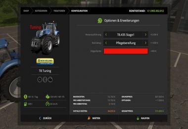 New Holland T8 Tuning v1.0