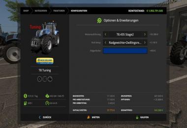 New Holland T8 Tuning v1.0