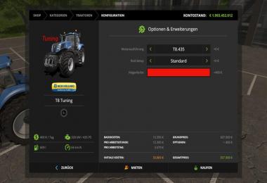 New Holland T8 Tuning v1.0