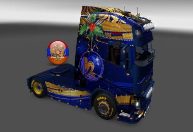 Skin Pack New Year 2017 for Iveco Hiway and Volvo 2012 - 2013