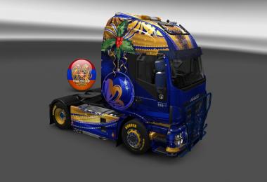 Skin Pack New Year 2017 for Iveco Hiway and Volvo 2012 - 2013