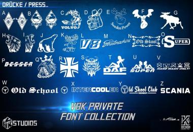 V8K Private Font Collection v3.0
