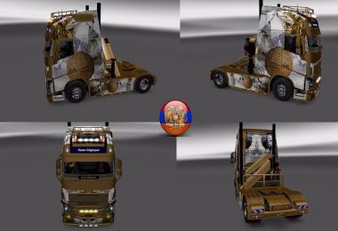 Volvo FH 2013 New Years Balls Skin Pack v1.0