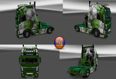 Volvo FH 2013 New Years Balls Skin Pack v1.0