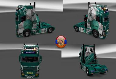 Volvo FH 2013 New Years Balls Skin Pack v1.0