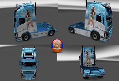 Volvo FH 2013 Snegurka Skin Pack v1.0