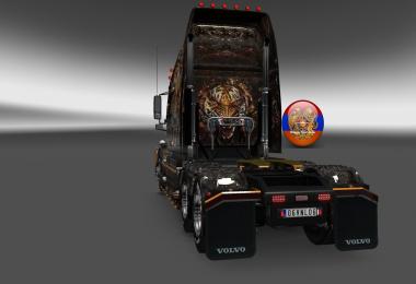 Volvo vnl670 Burning Tiger Skin 1.26.3s