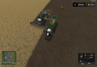 Fendt 9490X with baler attacher v1.0