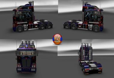 Kenworth K108-K200-W900 Long Metallic Abstraction Skin