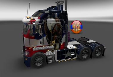 Kenworth K200 Metallic USA Style Skin 1.26.4.3s