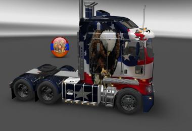 Kenworth K200 Metallic USA Style Skin 1.26.4.3s