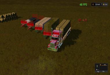 Peterbilt 388 Custom flatbed Auto Load v1