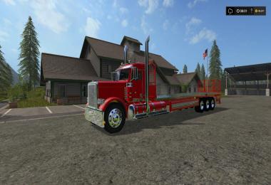 Peterbilt 388 Flatbed Custom Daycab v1