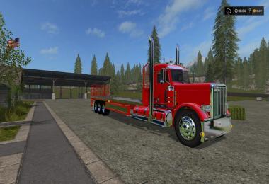 Peterbilt 388 Flatbed Custom Daycab v1