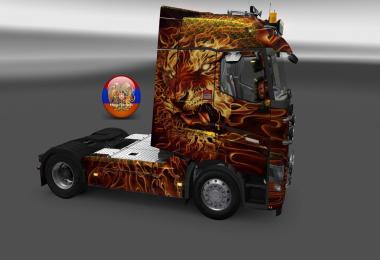 Renault T Fire Tiger Skin 1.26.3.4s