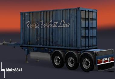 Trailer Container Pacific Far East Line