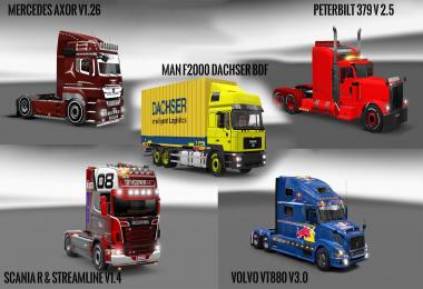 Pack 10.2 compt. Trucks with Powerful 10.3