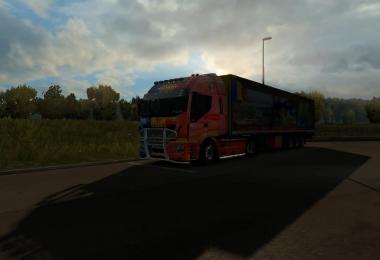 Romanian Skin Iveco Hi-Way + Trailer 1.26