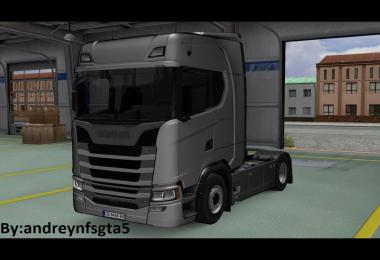 Scania New S Series + BG Plates and Trailer