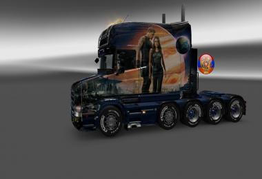 Scania T(RJL) & Trailer Doubledeck Jupiter Ascending Combo Skin Packs