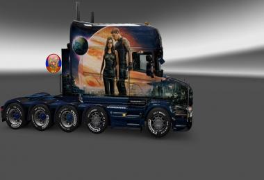 Scania T(RJL) & Trailer Doubledeck Jupiter Ascending Combo Skin Packs