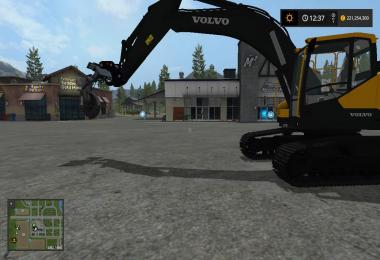 Volvo EC300E with a quick coupler v1.0