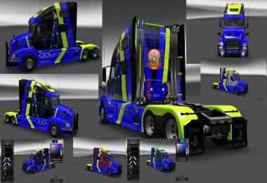 Volvo VNL780 & Trailer Doubledeck Avtosport Combo Skin Packs