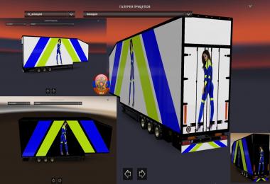 Volvo VNL780 & Trailer Doubledeck Avtosport Combo Skin Packs