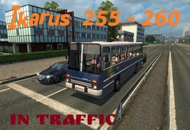 Ikarus bus in traffic