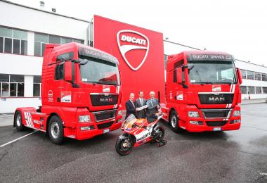 MAN TGX & Trailer Doubledeck Ducati Man Combo Skin Packs