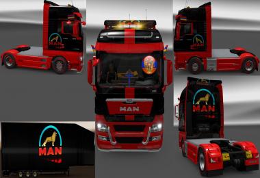 Man TGX & Trailer Doubledeck Man Style Combo Skin Packs