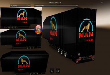 Man TGX & Trailer Doubledeck Man Style Combo Skin Packs