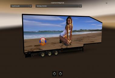 Scania RS (RJL) & Trailer Doubledeck Jessica Alba Combo Skin Packs