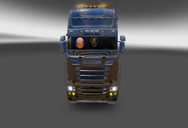 Scania RS (RJL) & Trailer Doubledeck Jessica Alba Combo Skin Packs