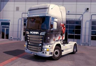 Black Grille for Scania R from Scania S