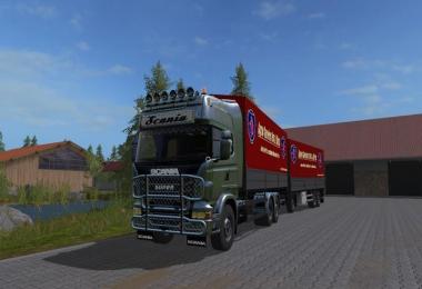 Scania R730 with tarpaulin super structure UAL v1.0