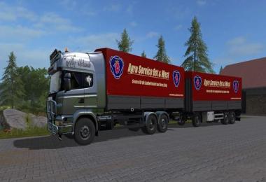 Scania R730 with tarpaulin super structure UAL v1.0