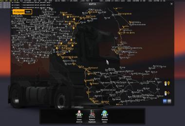 Ferry connection of maps of the Southern region and Turkey