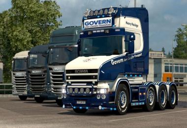 Govern Low Loader Transport Scania T (RJL) 1.27.x