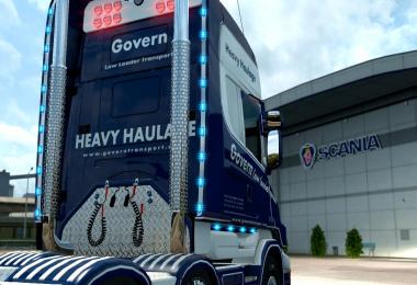 Govern Low Loader Transport Scania T (RJL) 1.27.x