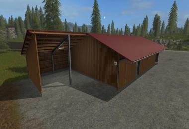 Placeable woodshed for MAchinery and woodchips