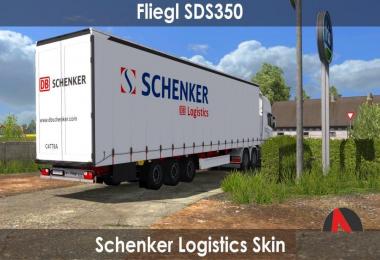 DB Schenker Logistics Skin for Fliegl SDS350 Mega Trailer