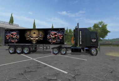 FS17 Cat Kenworth K100 and Trailer v1.0