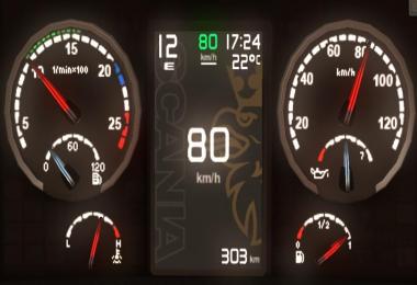 Scania Griffin Custom dashboard v1.1