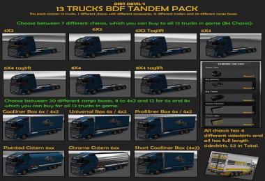 BDF Tandem Truck Pack v80.5 (1.28)