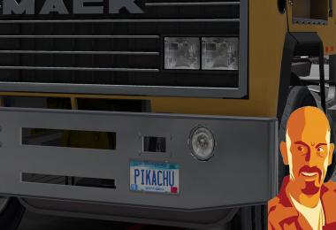 MACK ULTRALINER ATS & ETS2 CUSTOM PLATE 1.28.x